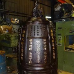 銅鐘雕塑，寺廟銅鐘雕塑
