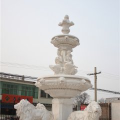 石雕噴泉，別墅區專用石頭噴泉雕塑