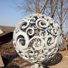 景觀鏤空球雕塑不銹鋼廣場(chǎng)雕塑