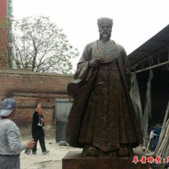 景區大型銅雕古代名人諸葛亮